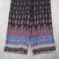 Twenty Six Black Floral Wide Leg Boho Pull On Comfy Trousers Pants M Medium