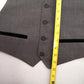 After Six Gray Short Open Back Welt Pocket 4 Button Point Tuxedo Vest Medium 38S