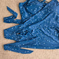 Blue Polka Dot Tankini Wrap Adjustable Tank Top Swimwear Plus XXL 1XL