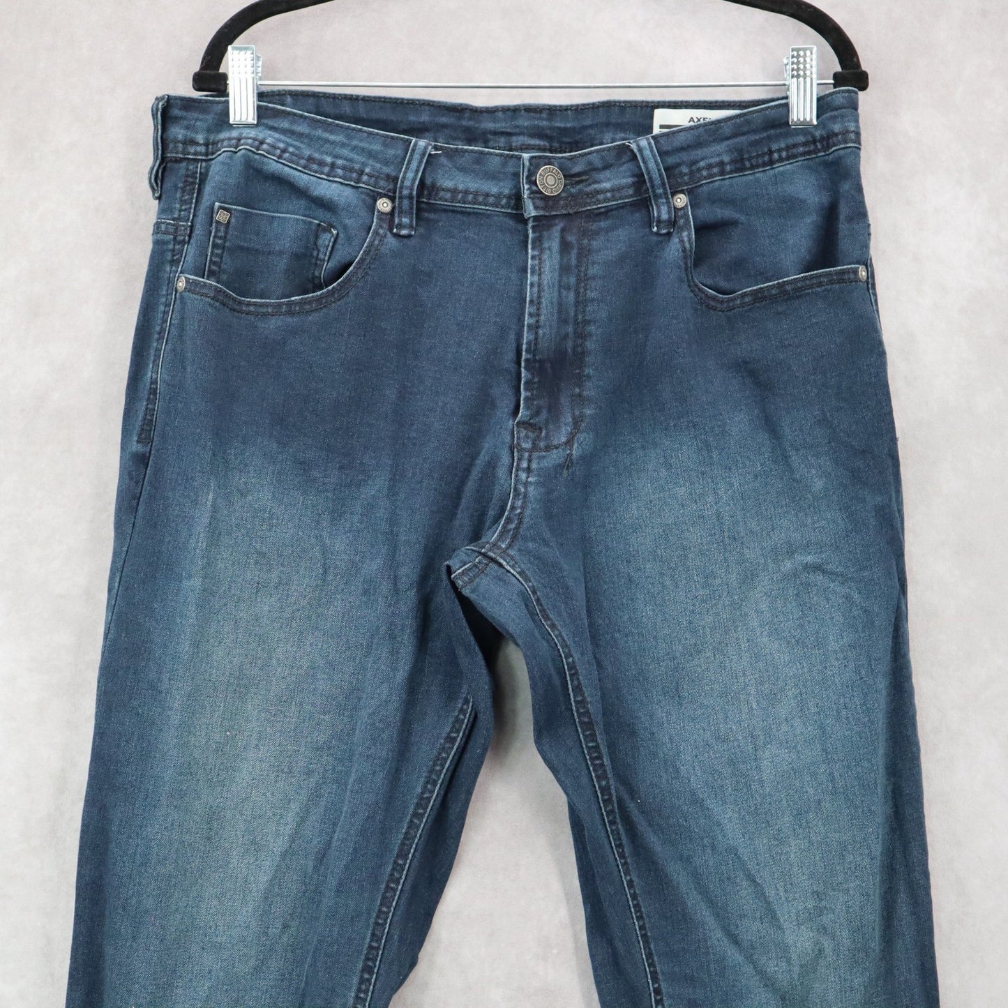 Buffalo David Bitton Blue Axel Slim Stretch Denim Jeans Mens Straight Leg36x30