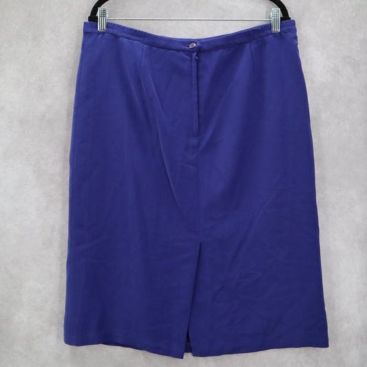 Collection for Le Suit Purple Secretary Knee Length Formal Pencil Skirt Plus 18