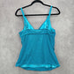 Apt 9 Blue Stripe Tank Top Tankini Swimwear Large