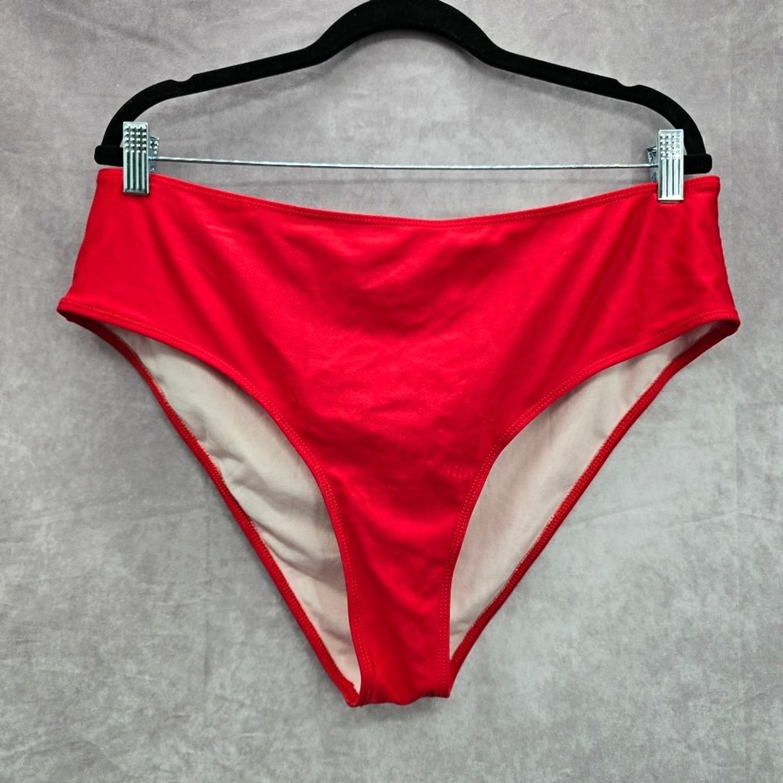 Shein Red Swimwear Swimsuit Bikini Bottom Size 3XL