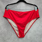Shein Red Swimwear Swimsuit Bikini Bottom Size 3XL
