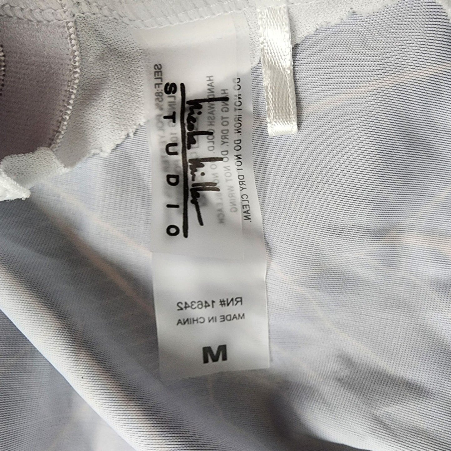 Nicole Miller Studio One Piece Purple Swimsuit Swimwear Bathing Suit Medium