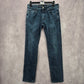 American Eagle Outfitters Dark Blue Denim Straight Pants Skinny 30x30