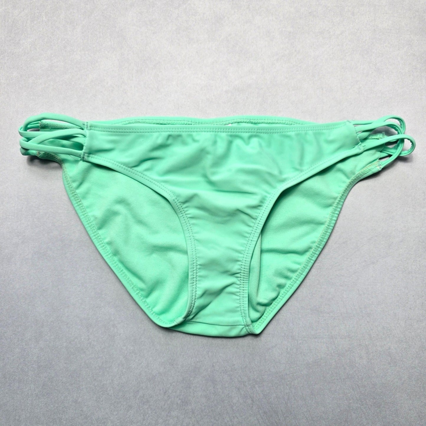 Arizona Jeans Co Green Swim Beach Cheeky Flirty Boho Bikini Bottom L Large
