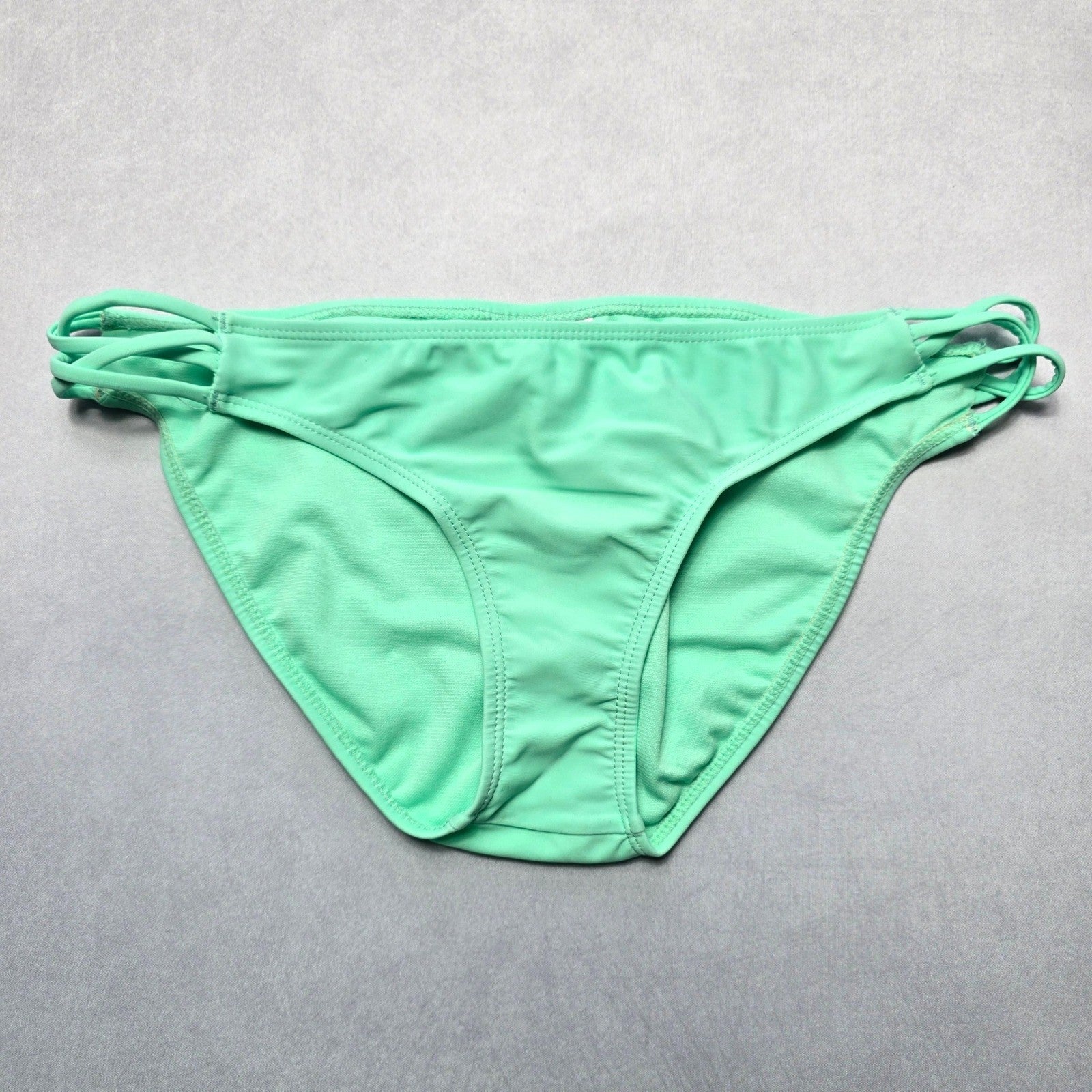 Arizona Jeans Co Green Swim Beach Cheeky Flirty Boho Bikini Bottom L Large