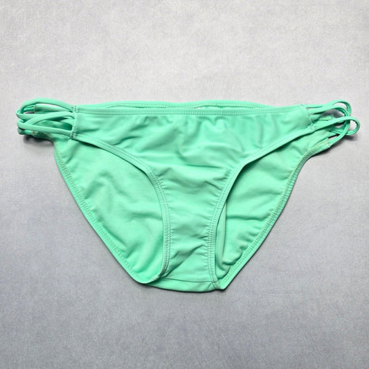 Arizona Jeans Co Green Swim Beach Cheeky Flirty Boho Bikini Bottom L Large