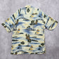 Campia Moda Beach Palm Tropical Surf Island Vintage Relax Hawaiian Shirt L