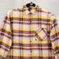 Wild Fable Yellow Flannel Plaid Long Sleeve Button Down Western Utility Shirt XS