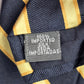 Jones New York Blue Yellow Stripe Geometric Repp 100% Silk Men's Neck Tie NWOT