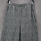 Gray Stripes Wide Leg Boho Preppy Straight Business Casual Trousers Pant Plus 1X