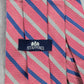 Stafford Red Blue Silver Stripe Repp Geometric 100% Silk Mens Neck Tie Executive