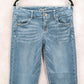 Candie's Blue Straight Leg Cotton Tapered Juniors Classic Denim Jeans 11