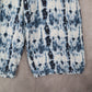 Time and Tru Tie Dye Wide Leg Pants Blue Boho Lounge Beach Pull On Flowy Medium