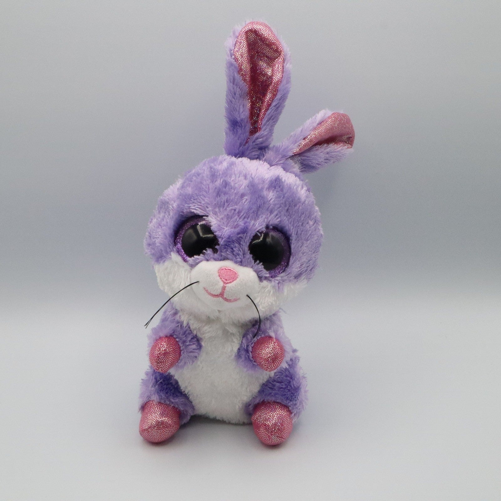 Lil Dreamers Purple Stuffed Animal Toy 8" Sparkle Eyes Plush Bunny Rabbit