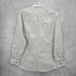 Axist Gray Button Down Western Work Casual Stripe Long Sleeve Dress Shirt XL