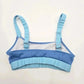 Shein Blue Ribbed Adjustable Strap Bikini Top Swimwear Swimsuit Small