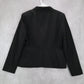 Calvin Klein Black Fish Mouth Formal Preppy Cocktail Coat Jacket Blazer 10
