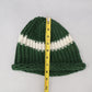 Green Cable Knit Y2K Vintage Hippy Unisex Youth Boho Bucket Beanie Cap Hat