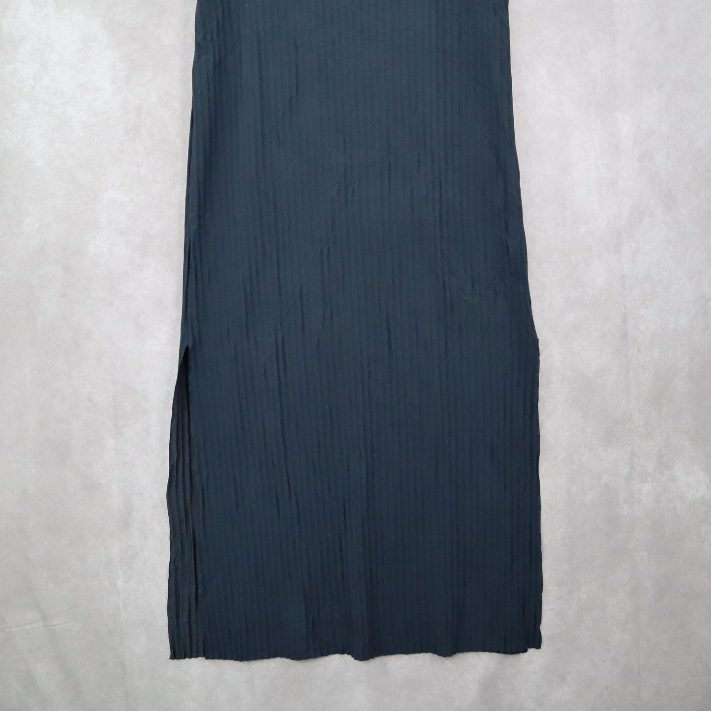 Aritzia Blue Ribbed Slit Sleeveless Midi Preppy Business Casual Cocktail Dress L