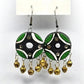 Clay Hand Painted Bells Hook Earrings Fashion Jewelry E61
