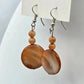 Brown Bead Circle Boho Retro Dangle Hook Earrings Fashion Jewelry E41