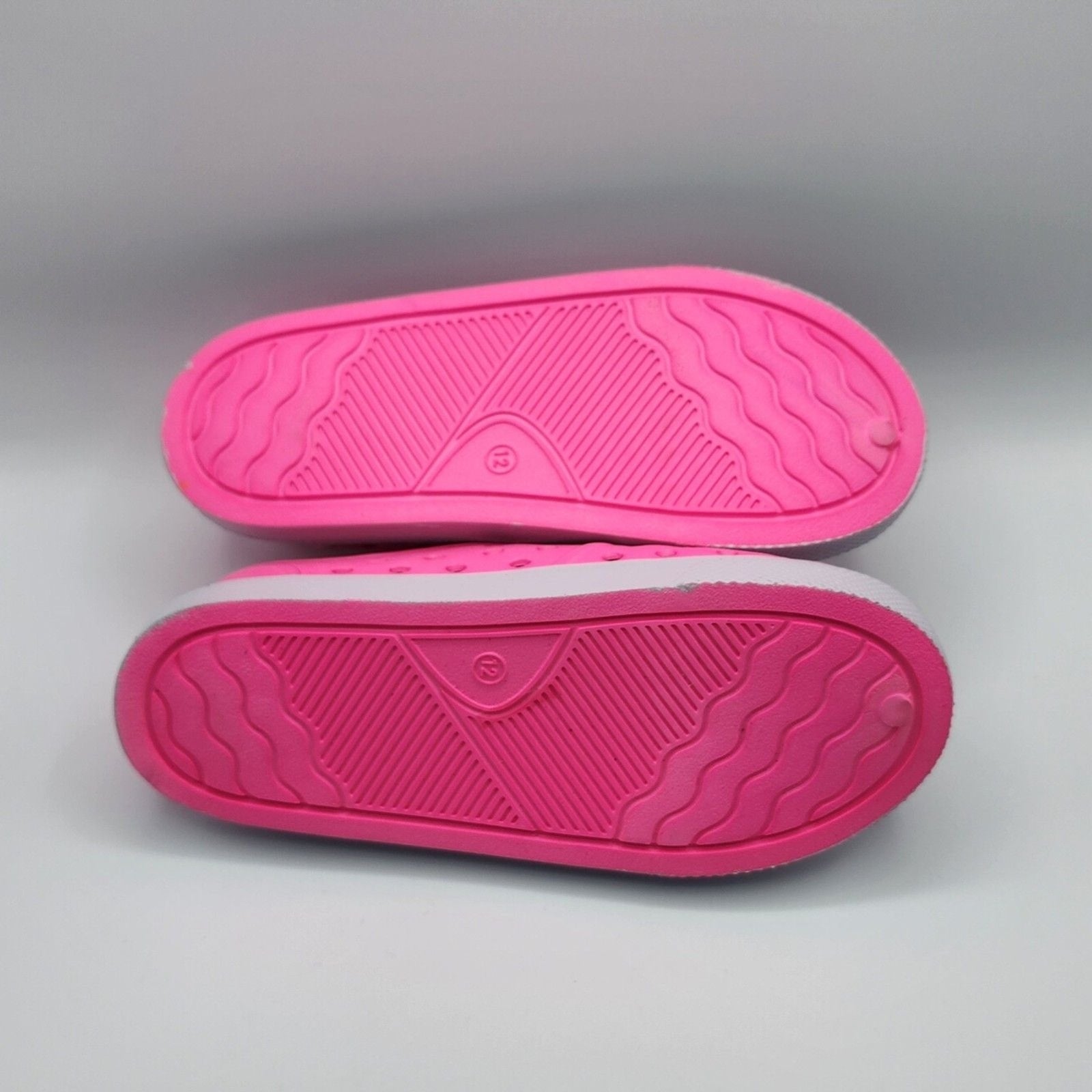 Nautica Girls Pink White Slip on Summer Shoes Foam Rubber Play Shoe Size 12