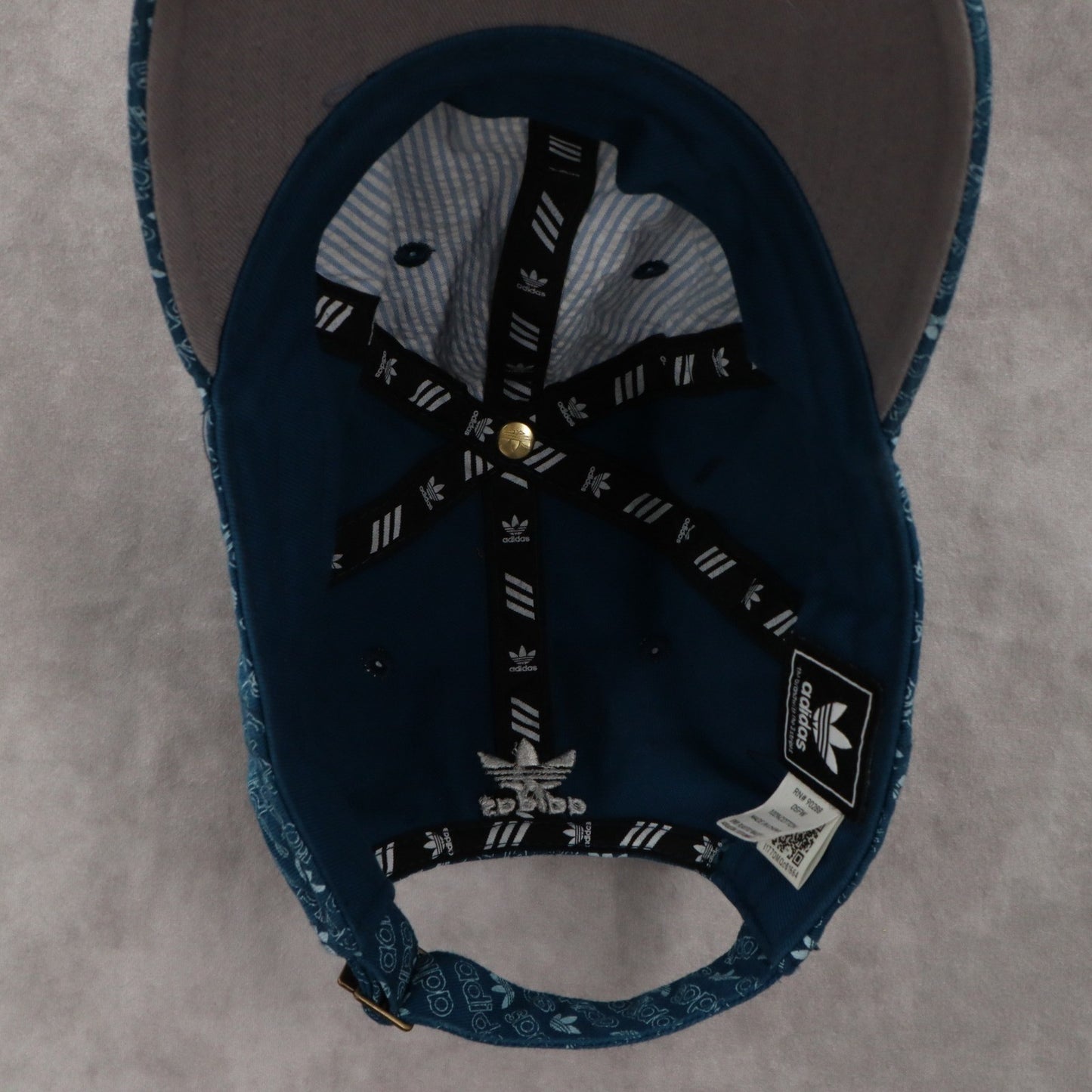 Adidas Blue Logo Golf Cloth Strap Athletic Performance Buckle Baseball Cap Hat