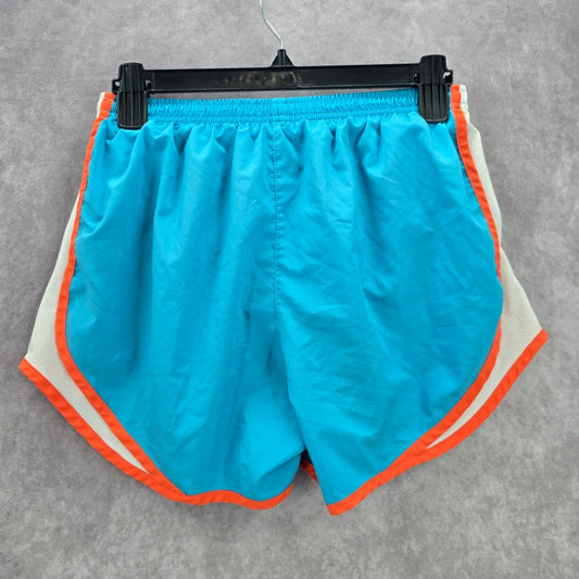 Nike Blue Orange Stripe Pull On Athletic Active Running Pants Shorts Small
