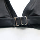 Heat Black Padded Classic Swim Sports Bra Beach Bralette Bikini Top L Large