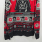Star Wars Black Darth Vader Longsleeve Pullover Sweater Cardigan M Medium 38-40