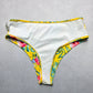 Yellow Floral Swim Beach Cheeky Flirty Boho Bikini Bottom L Large