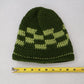 Green Cable Knit Y2K Vintage Hippy Cottage Boho Skater Bucket Beanie Cap Hat