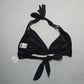 Mossimo Black Halter Tie Swim Sports Bra Beach Bralette Bikini Top L Large