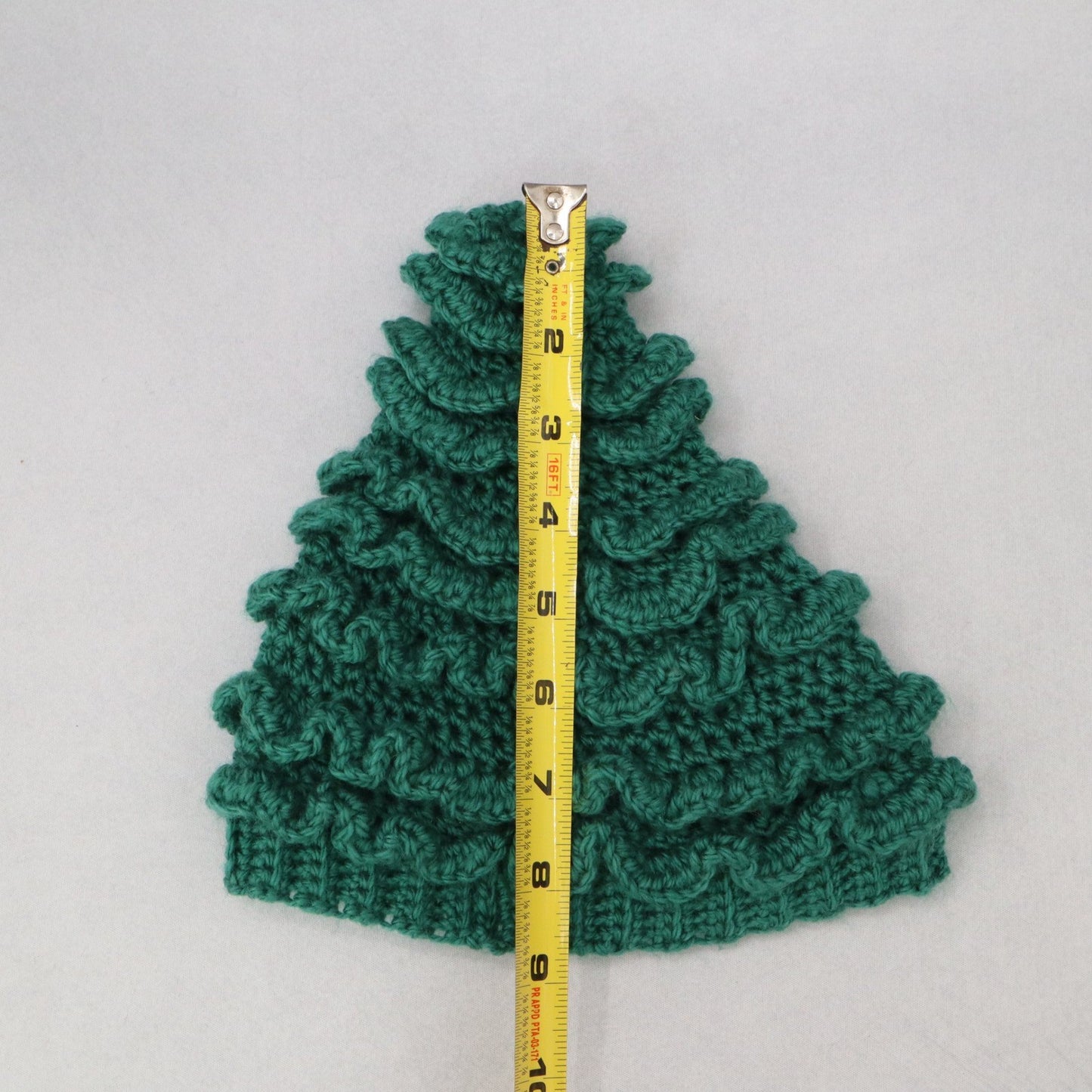 Green Crochet Elven Cable Knit Chunky Cottage Y2K Vintage Beanie Cap Hat OS