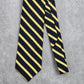Jones New York Blue Yellow Stripe Geometric Repp 100% Silk Men's Neck Tie NWOT