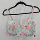 Xhilaration Blue Floral Padded Underwire Adjustable Strap Bikini Bra Size 22W