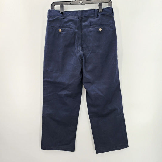 George Blue Office Work Pants Career Trousers Adjustable Waist Slacks 18