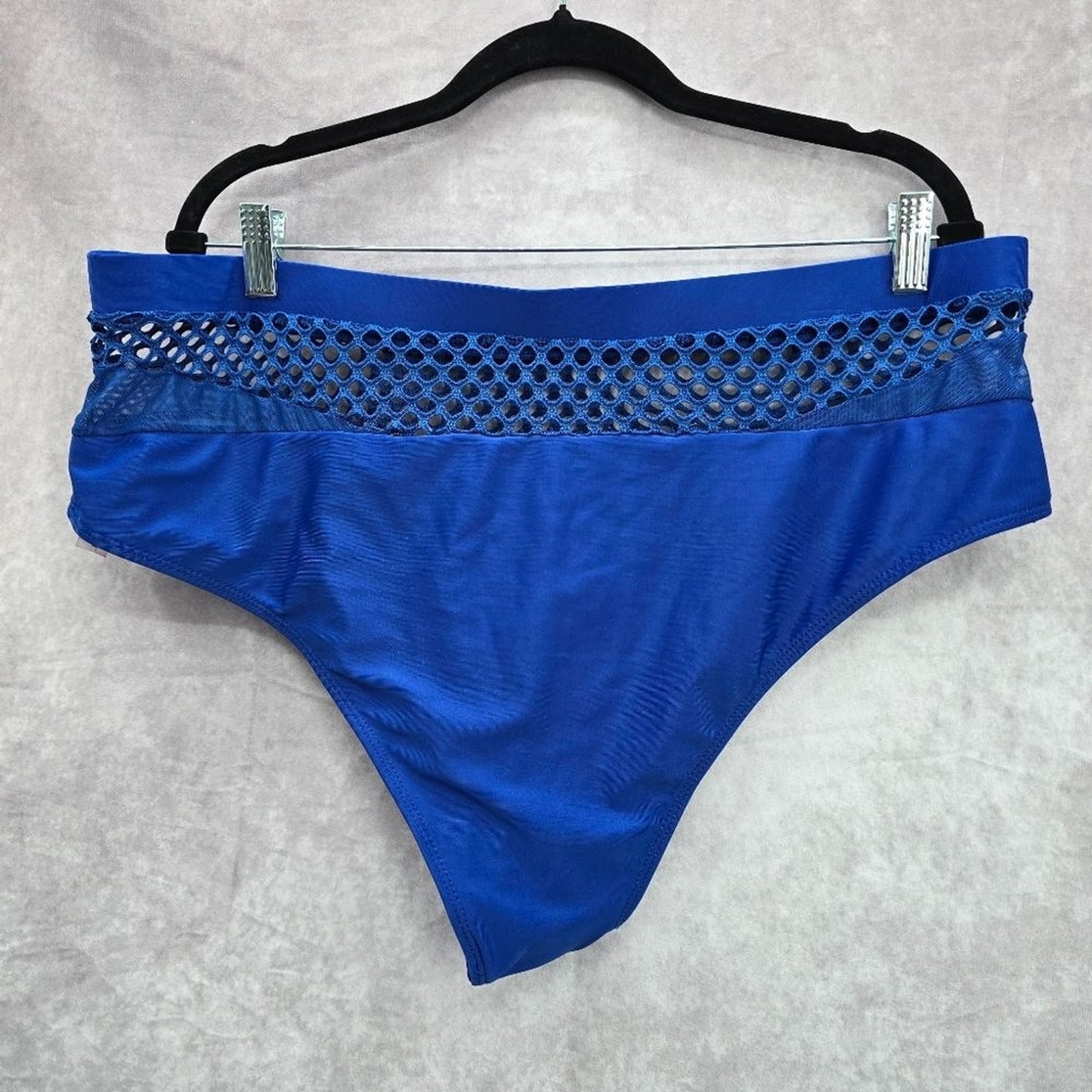 Shein Blue Swimsuit Swimwear Bikini Bottom Size 4XL