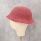 Pink Cable Knit Handmade Y2K Cozy Preppy Vintage Bucket Beanie Cap Hat