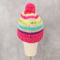 Gymboree Pink Cable Knit Sequin Stripe Y2K Girls Toddler Pom Pom Beanie Cap Hat