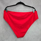 Shein Red Swimwear Swimsuit Bikini Bottom Size 3XL