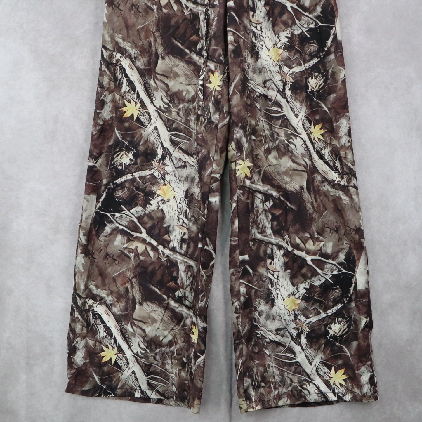 Coolane Camo Wide Leg Straight Leg Drawstring Pull On Trousers Pant S Small