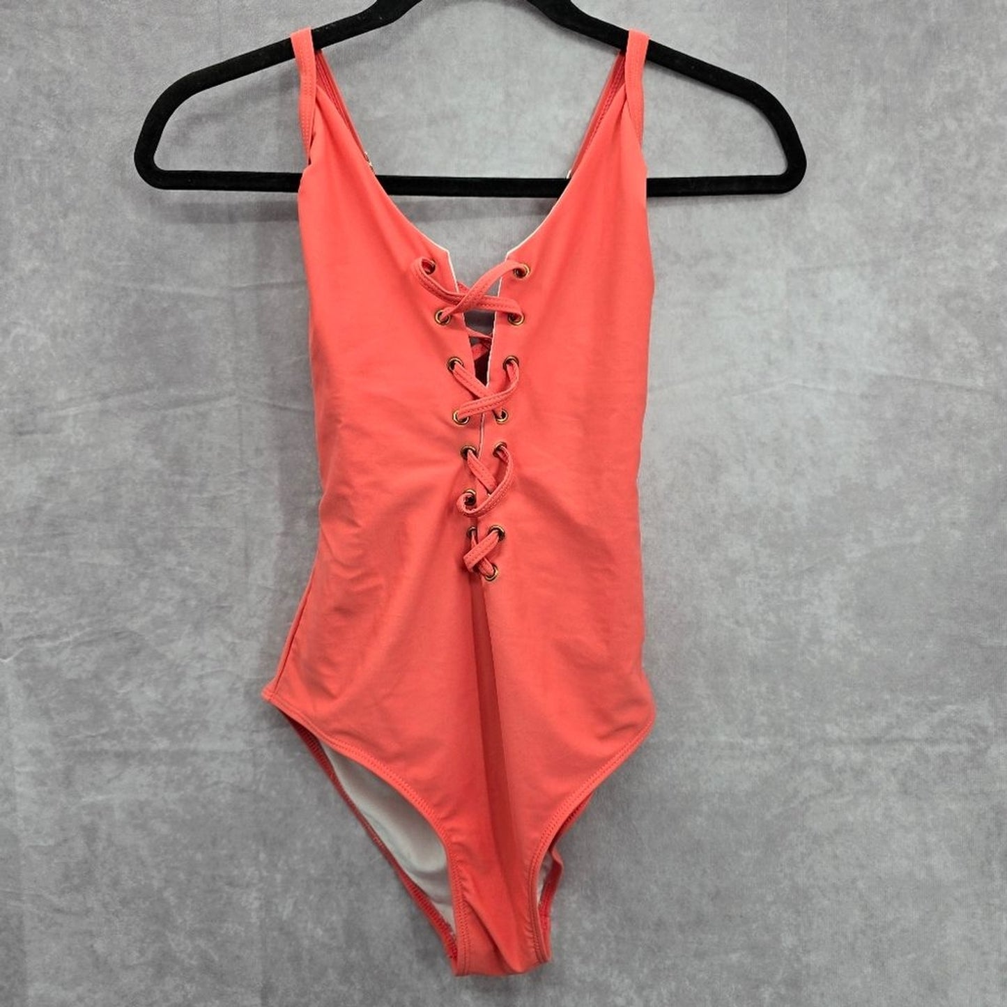 Shein Orange One Piece Swimsuits Swimwear Size Large
