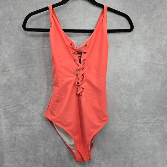 Shein Orange One Piece Swimsuits Swimwear Size Large