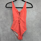 Shein Orange One Piece Swimsuits Swimwear Size Large