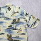 Campia Moda Beach Palm Tropical Surf Island Vintage Relax Hawaiian Shirt L