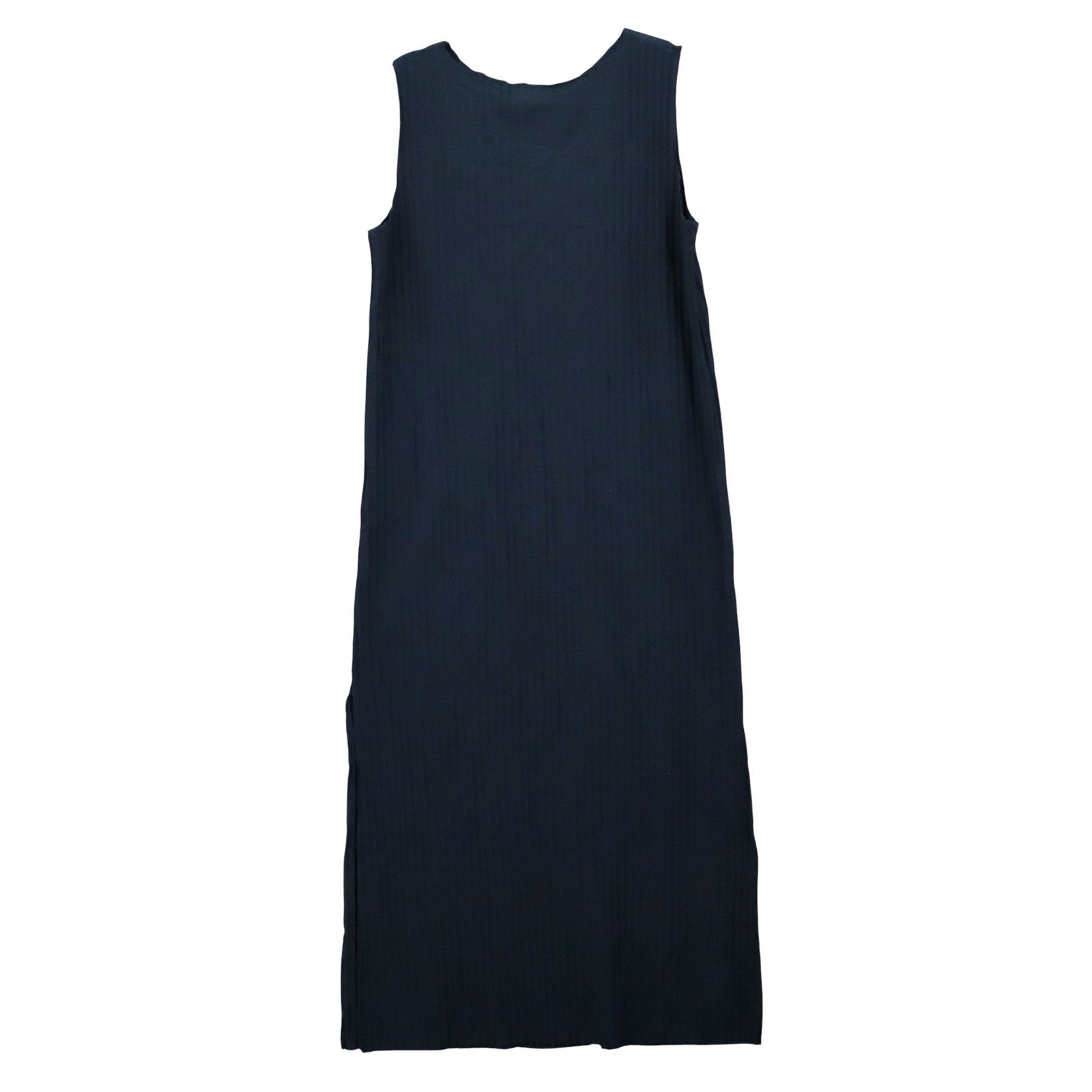 Aritzia Blue Ribbed Slit Sleeveless Midi Preppy Business Casual Cocktail Dress L